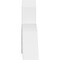 Ekena Millwork Archdale Architectural Grade PVC Gable Bracket, 48"W x 24"H x 6"D x 6"F, 12/12 Pitch GBP048X24X0606ARC00 - alternate 4